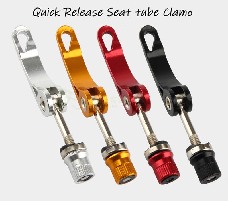 Lohas Select Bike Alloy Seat Post Quick Release Pin Bike Seat Clamp Quick Release Seatpost Quick Release (Black) - Image 3